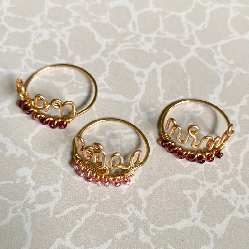 CINCIN AKSARA JAWA BEADS | Custom