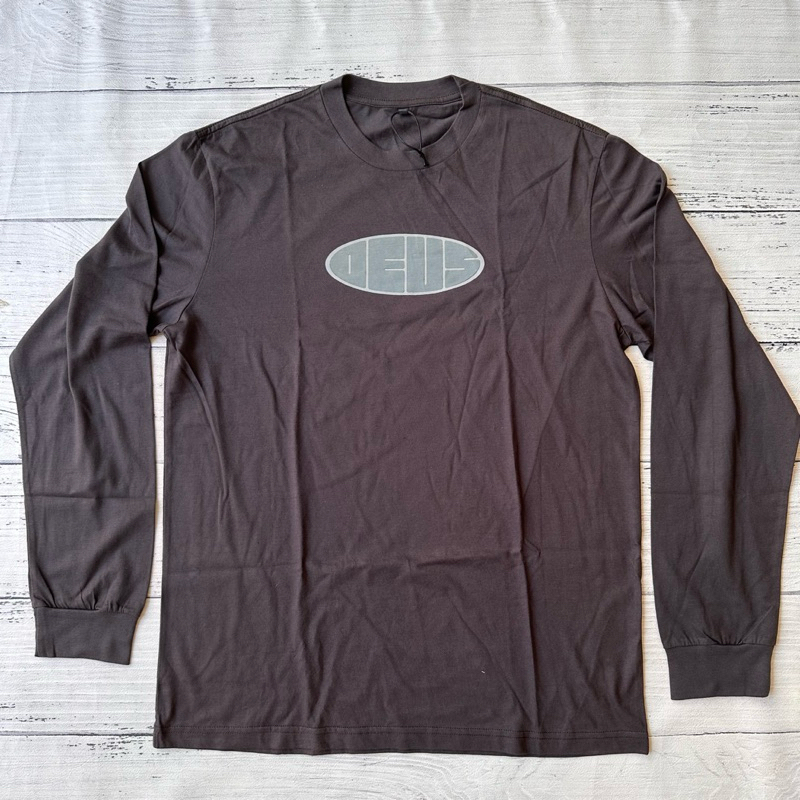 DEUS EX MACHINA baju kaos lengan panjang hitam washed barang sample NEW ORIGINAL 100%