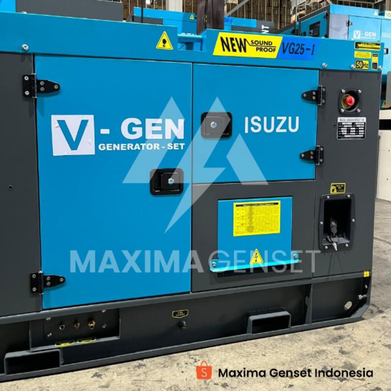 GENSET 25 KVA - ISUZU 20000 WATT - GENSET ULTRA SILENT - GENSET DIESEL SOLAR - TECHNOLOGY STANDAR JA