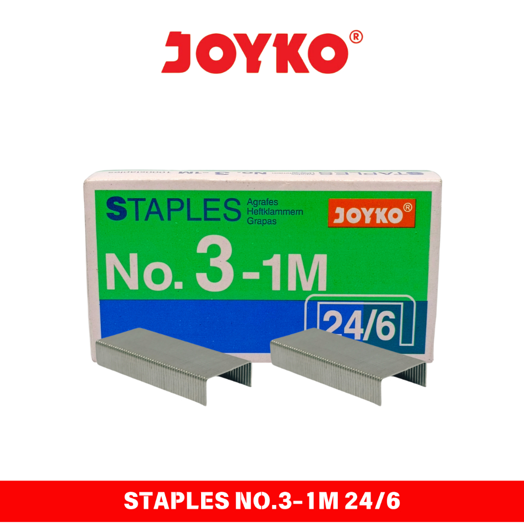 

Joyko Staples No 3-1M 24/6 / Isi Ulang Stapler