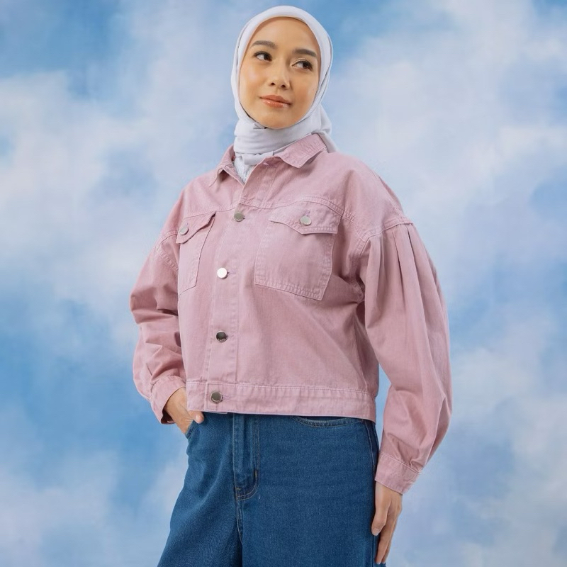 alexa denim lilac outer hijabchic