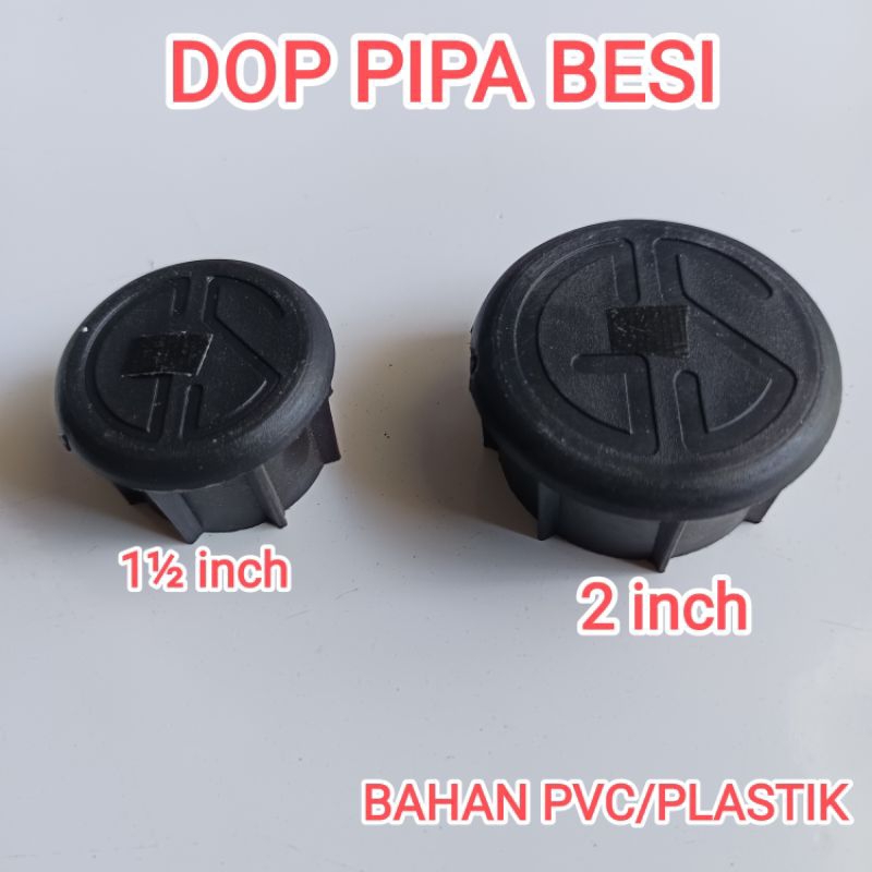 TAPAK DOP PLASTIK HITAM | TUTUP PIPA  BESI HITAM BULAT  | KAKI KURSI MEJA BESI BULAT | DOP PIPA BESI