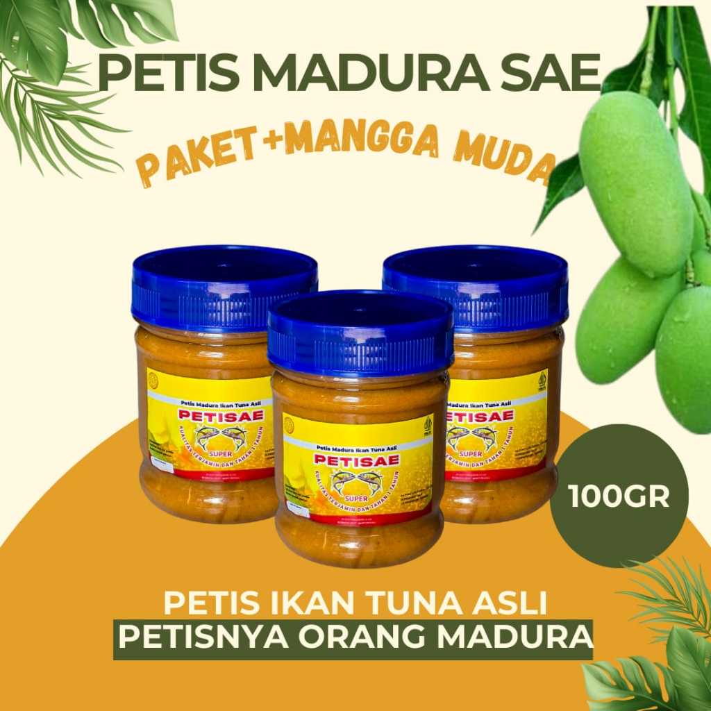

Paket Petis Madura Petis Ikan Tuna Asli 100Gr + 1Pcs Mangga Muda