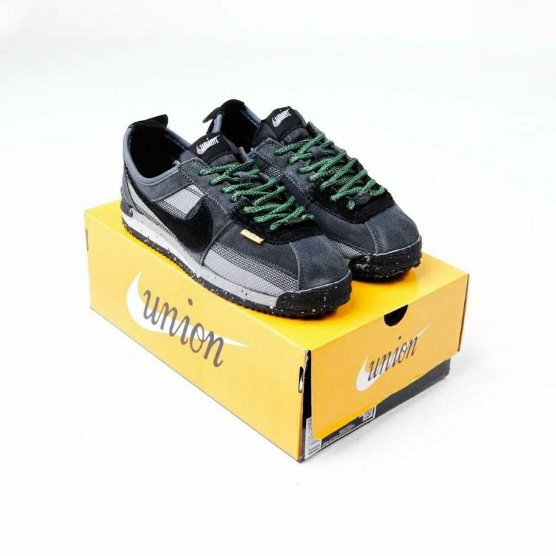 (Unisex) Sepatu Nike Cortez X Union LA Dark Grey Black 'SKU DR1413-014' Bnib