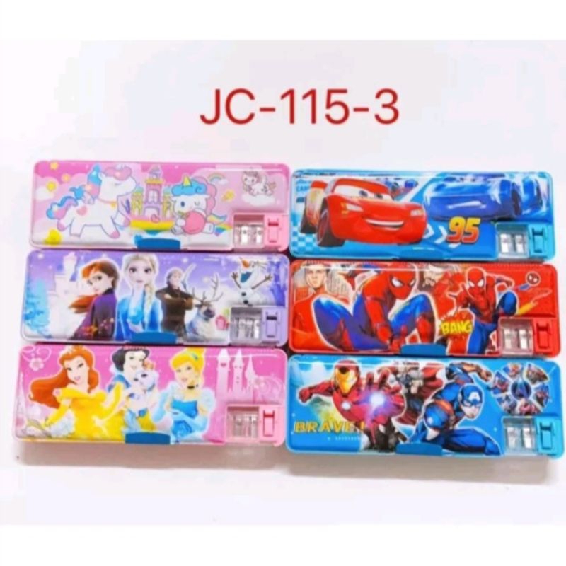 

CASE PENCIL MAGNET / KOTAK PENSIL MAGNET 2 SISI / KOTAK PENSIL KARAKTER