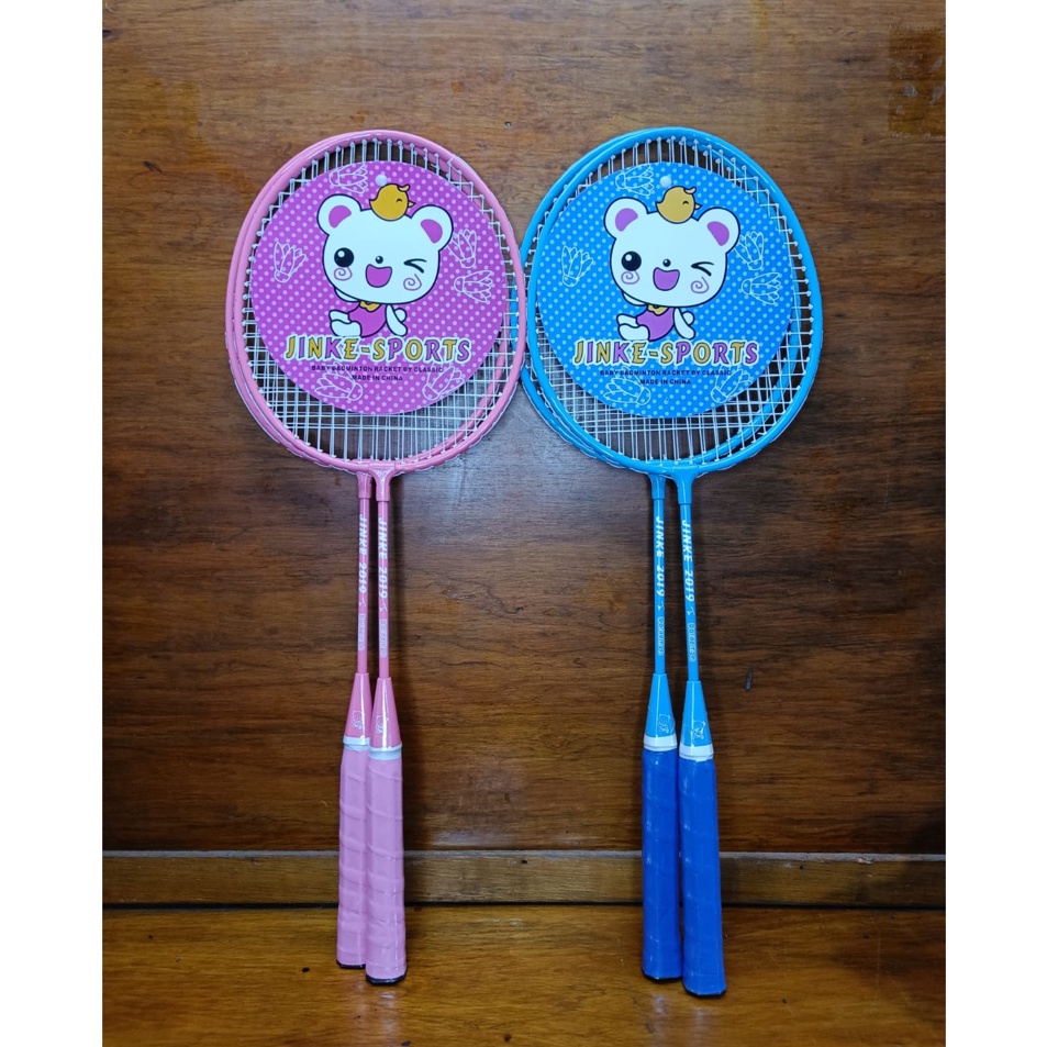 Diskon sd 7  Raket Badminton Anak Isi 2 JINKE SPORTS