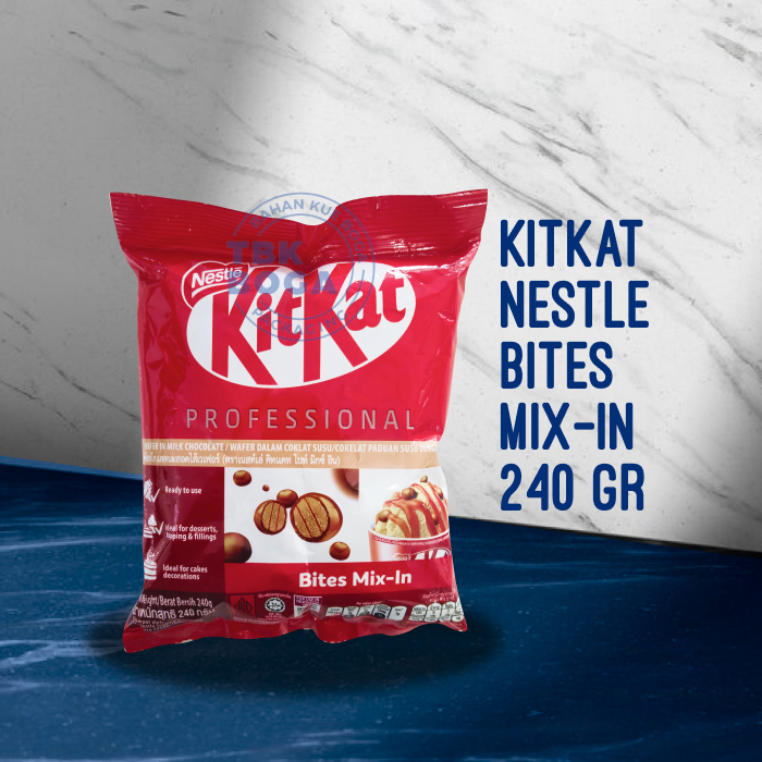 

KitKat Bites Mix in ( 240 gr ) Nestle Bite Wafer Milk Coklat Susu Dark Kit Kat