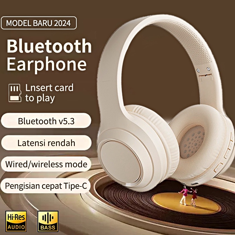 Tidak Diragukan Original 1 M6 Bluetooth Headphone with Microphone Dual Mode Kable Wireless Headset G