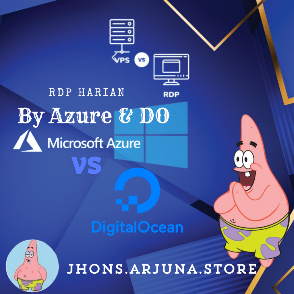 RDP/VPS Harian 1 - 32 GB RAM By AZURE/DO (FULL GARANSI)