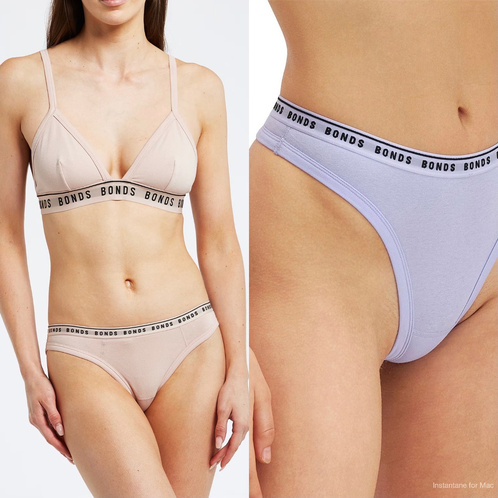 BONDS AUSSIE Organic Cotton Low Rise Brief / Thong Gstring /  Highwaisted Panty / HW Panties CD Seam