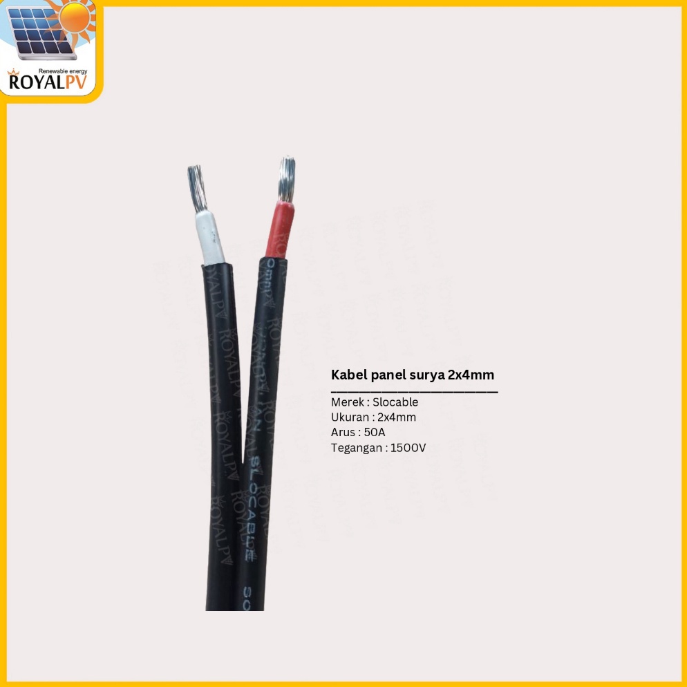 Terbaik Kabel panel surya 2x4mm kabel solar panel 2x4mm kabel solar cell 2x4mm