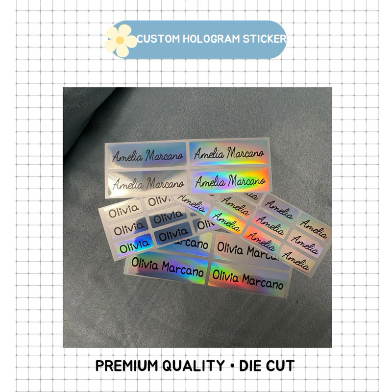 

CUSTOM HOLOGRAM STICKER • BISA SATUAN