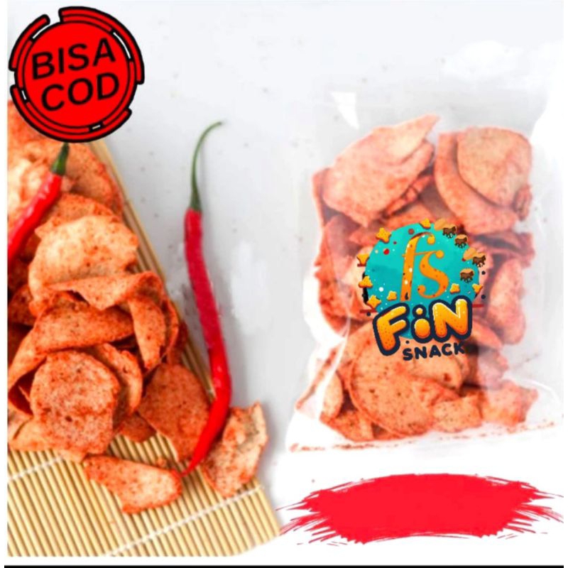 

TERLARIS Basreng Bulat Pedas 125 Gram Snack kiloan makanan ringan cemilan camilan jajanan jadul asin