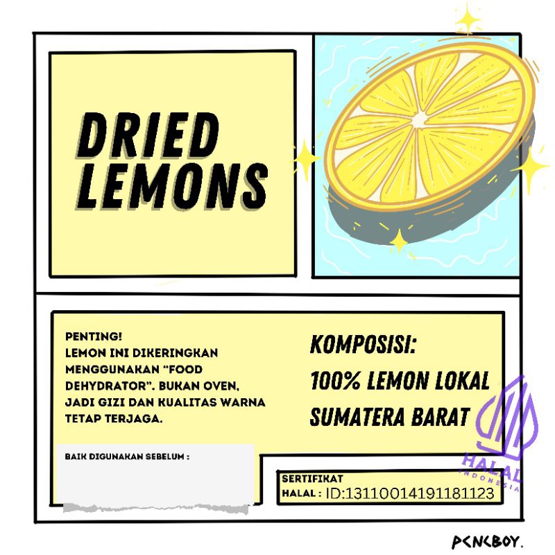 

SLICED DRIED LEMONS (LEMON KERING IRIS)