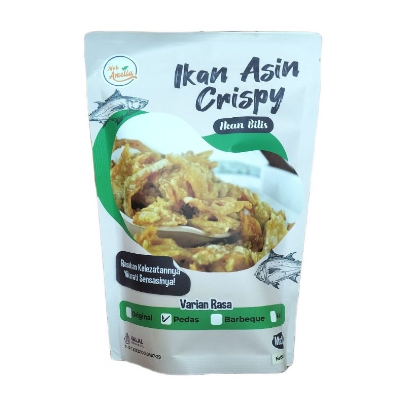 

Ikan Asin Nok Amelia Renyah Crispy