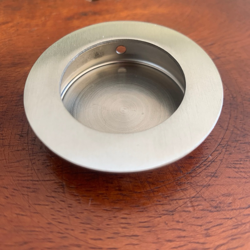 Handle Tanam Tarikan Pintu Lemari Laci Bulat Stainless