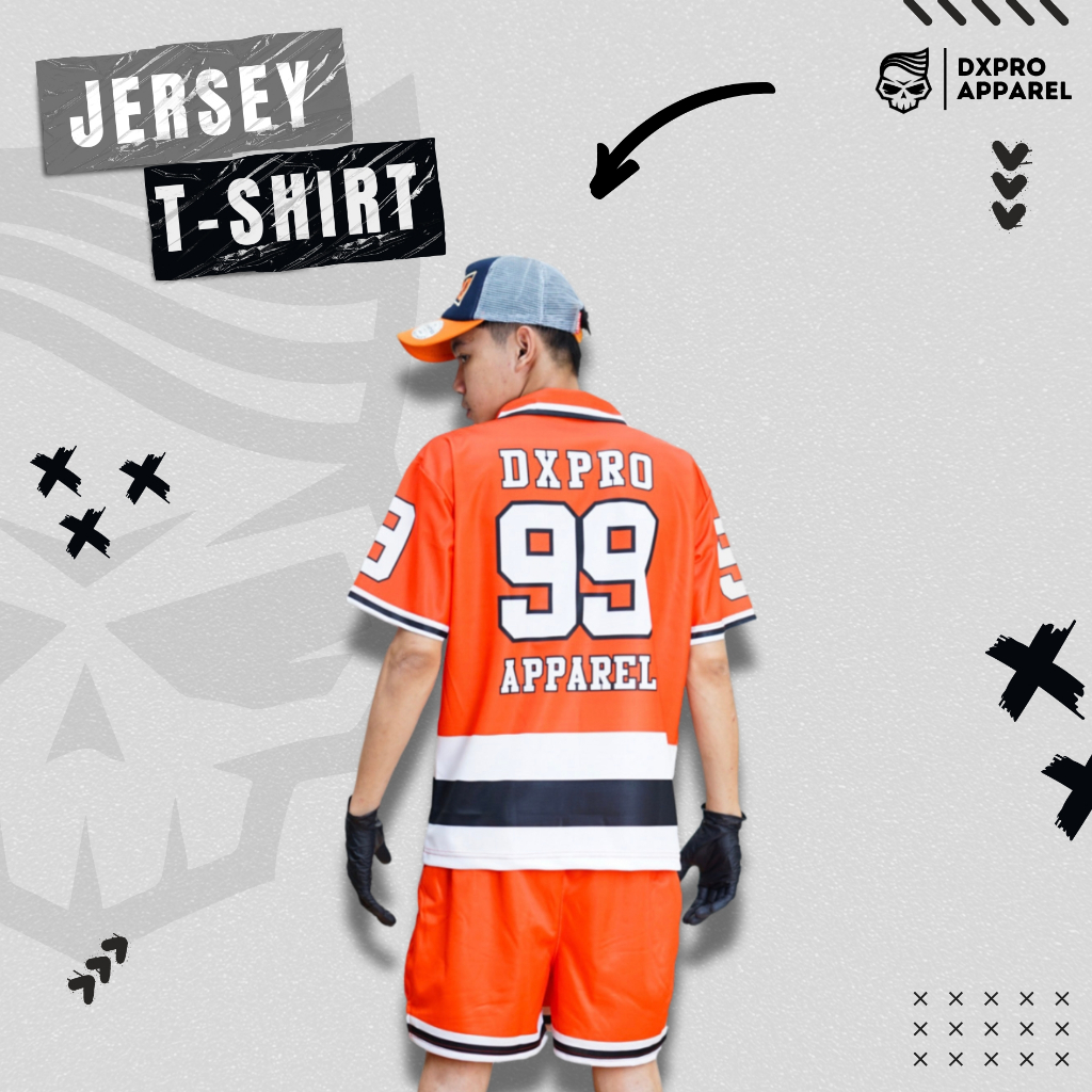 JERSEY DXPRO RETRO ORANGE STRIP