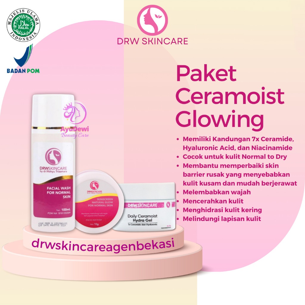 Paket Ceramoist Glowing DRW Skincare