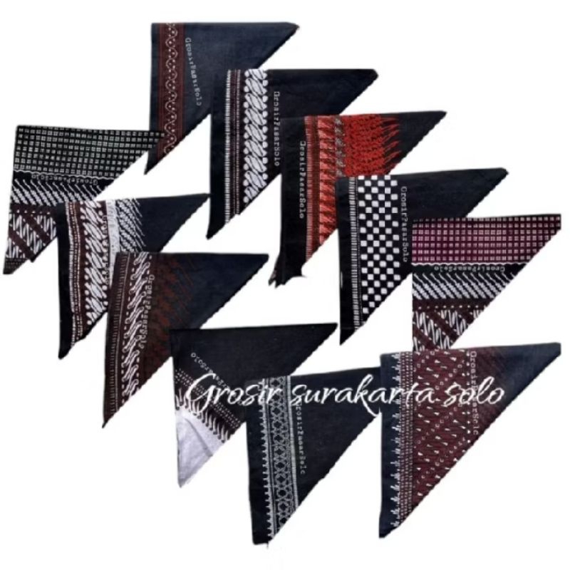 Udeng Batik Segitiga | Iket kepala segitiga | Udeng Jawa Segitiga | Iket batik Segitiga