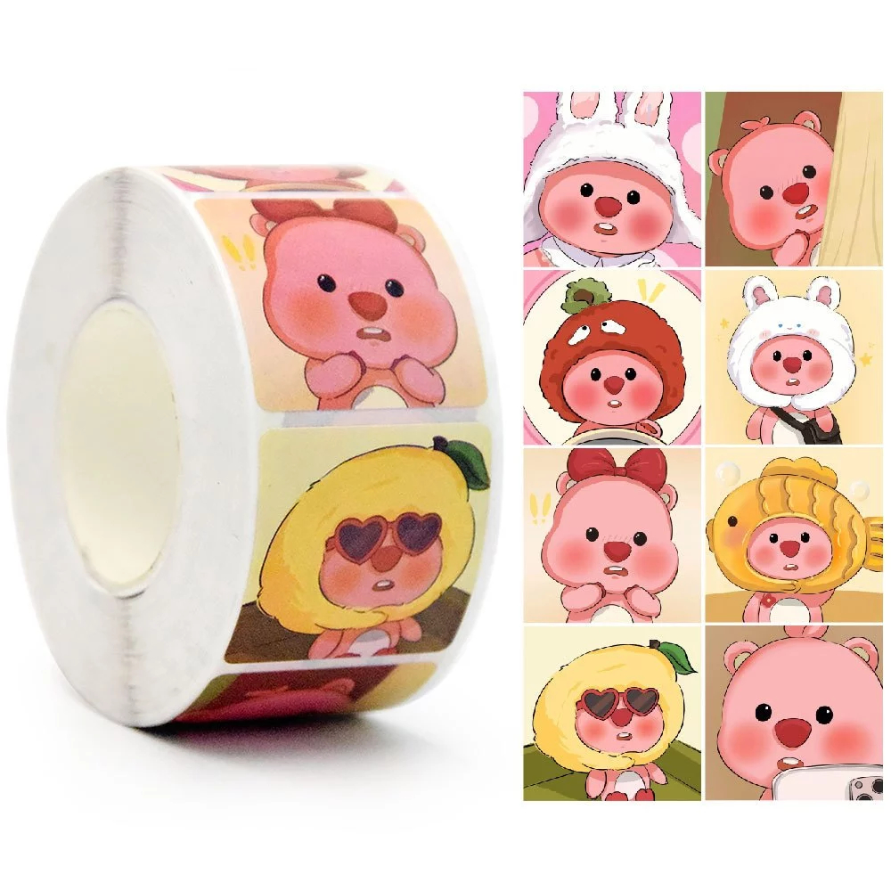 

{Capybara/Shinchan/Pony/Lotso/Loopy/Sanrio} Sticker Roll Karakter Lucu dan Imut