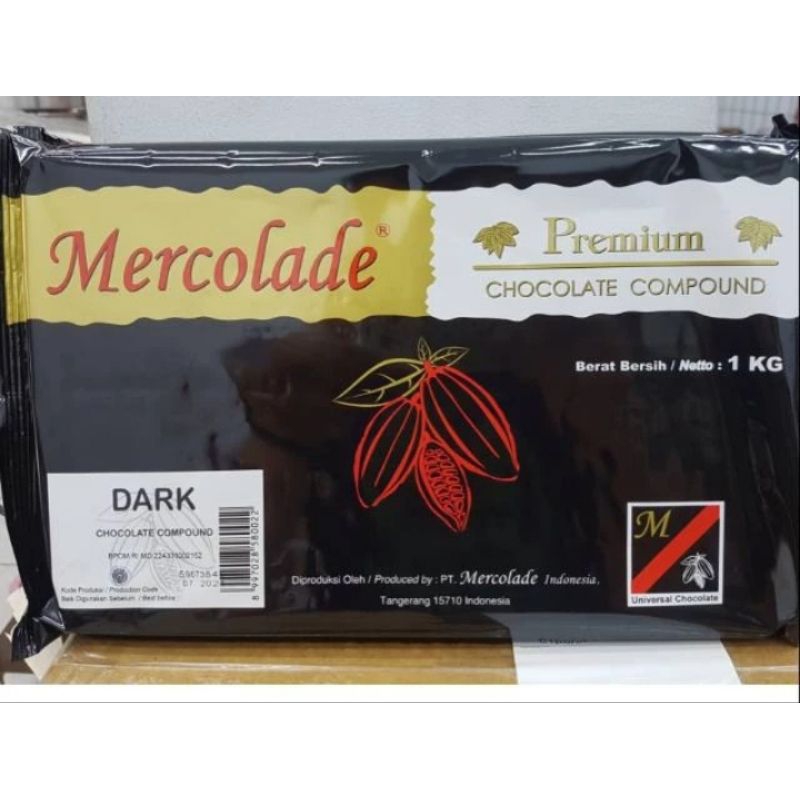 

Mercolade Dark Compound Chocolate 1Kg Cokelat Blok Masak