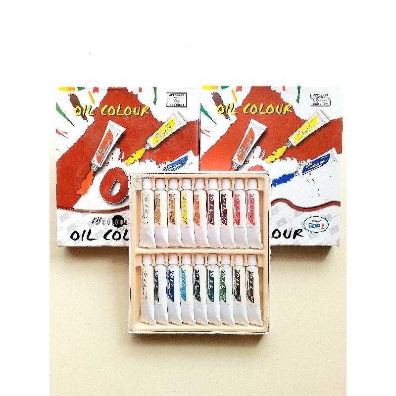 

Cat Minyak Oil Colour Super Pop1 18 Warna ( Set ) [ Original ]