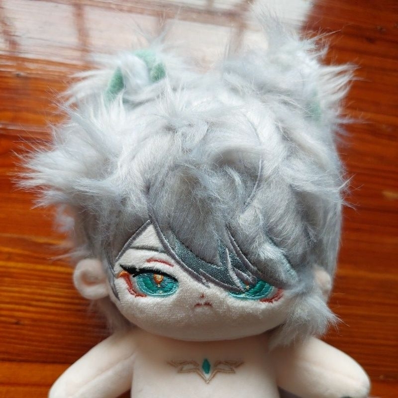 Al-Haitham Genshin Impact 20cm doll boneka Frozen Lime / Buntut Tail / Telinga kucing / READY