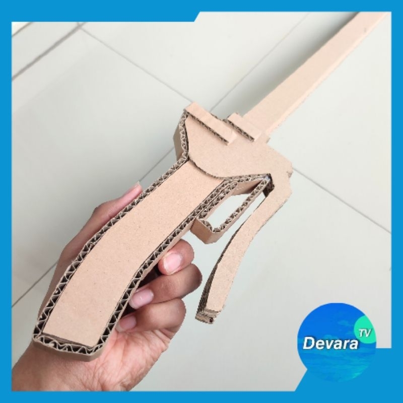 Kerajinan Pedang Attack On Titan dari Kardus | Pedang Attack On Titan dari kardus