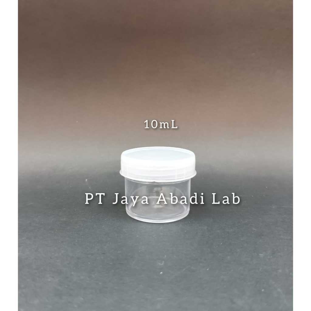 pot urine urin cup slime krim tutup ulir 10 cc 10 ml akrilik plastik