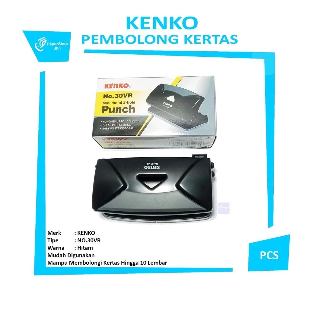 

Punch No.30VR Mini Metal 2-Hole KENKO