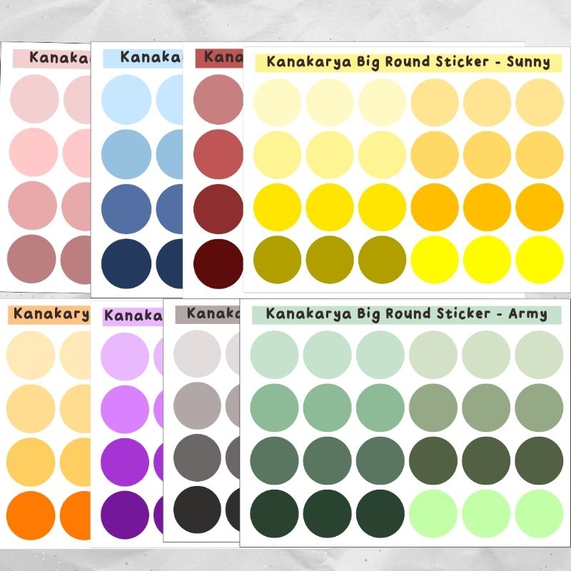 

Big Round Sticker | stiker bulat kiss cut chromo aesthetic