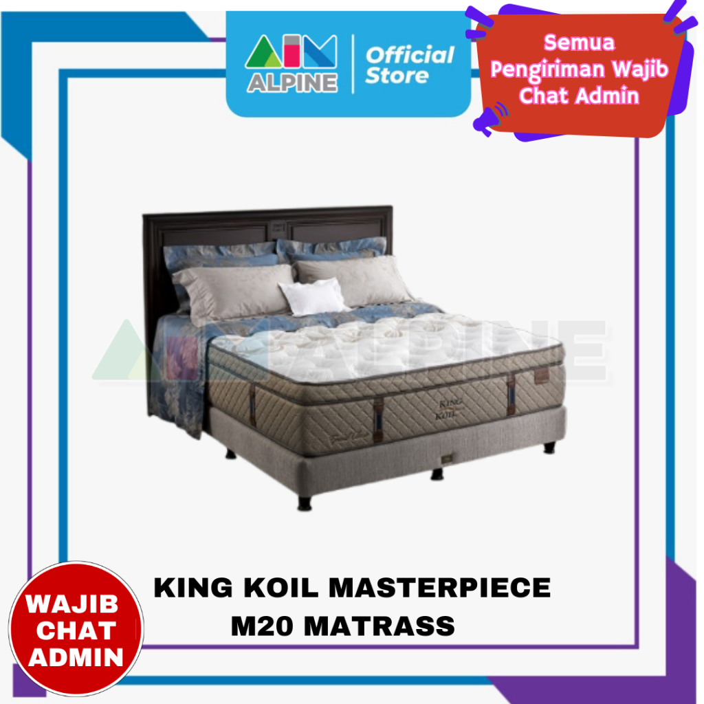KING KOIL MASTERPIECE M20 MATRASS (ONLY MATRASS) / FREE ONGKIR KHUSUS WILAYAH KOTA MAKASSAR
