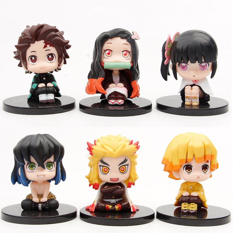 Action Figure Demon Slayer | Pajangan Anime Kimetsu no Yaiba LookUp Kamado Tanjiro Nezuko Tsuyuri Ka