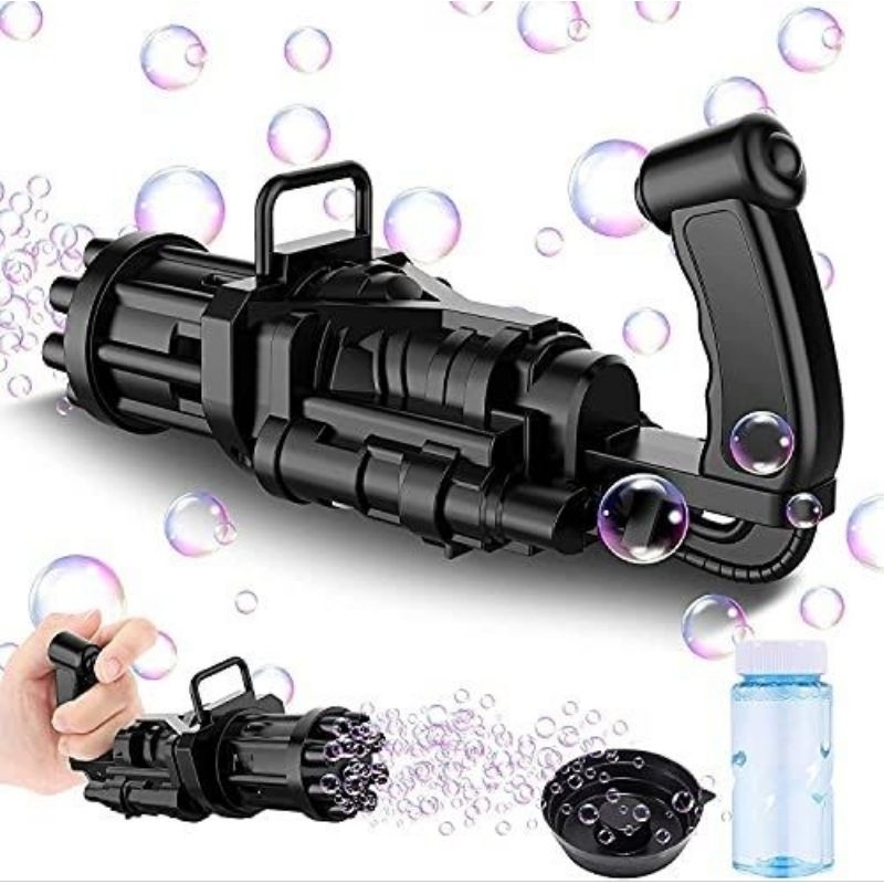 Mainan Bubble Gelembung Elektrik Gatling Guns SH676