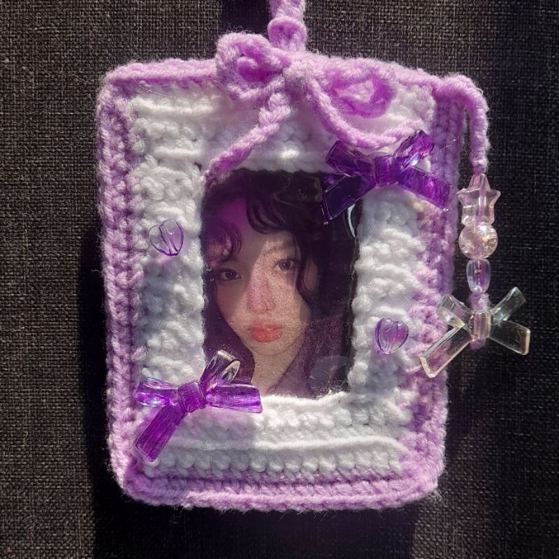 custom crochet photocard holder