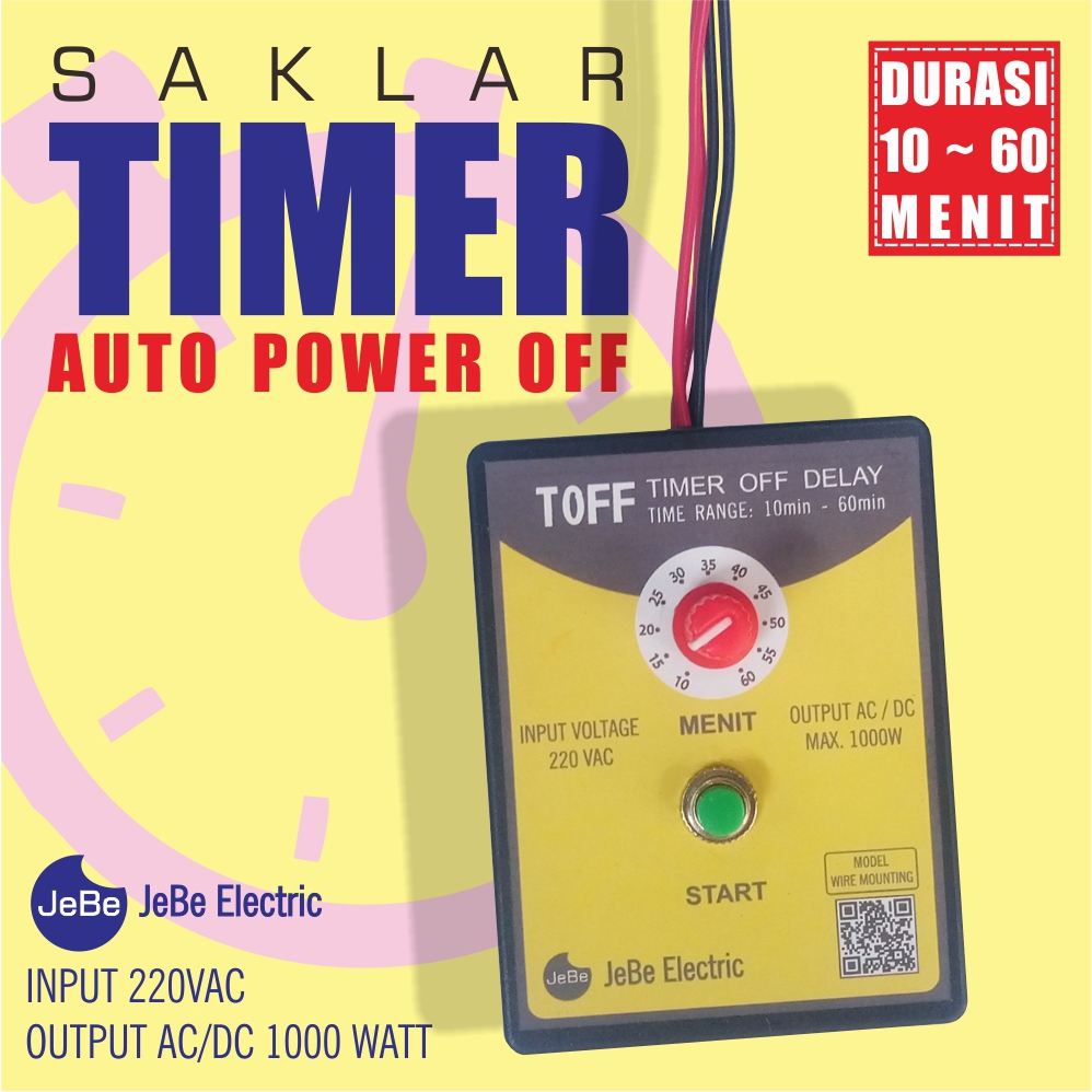 Timer listrik otomatis_AC/DC_Timer waktu_waktu otomatis off untuk lampu kipas