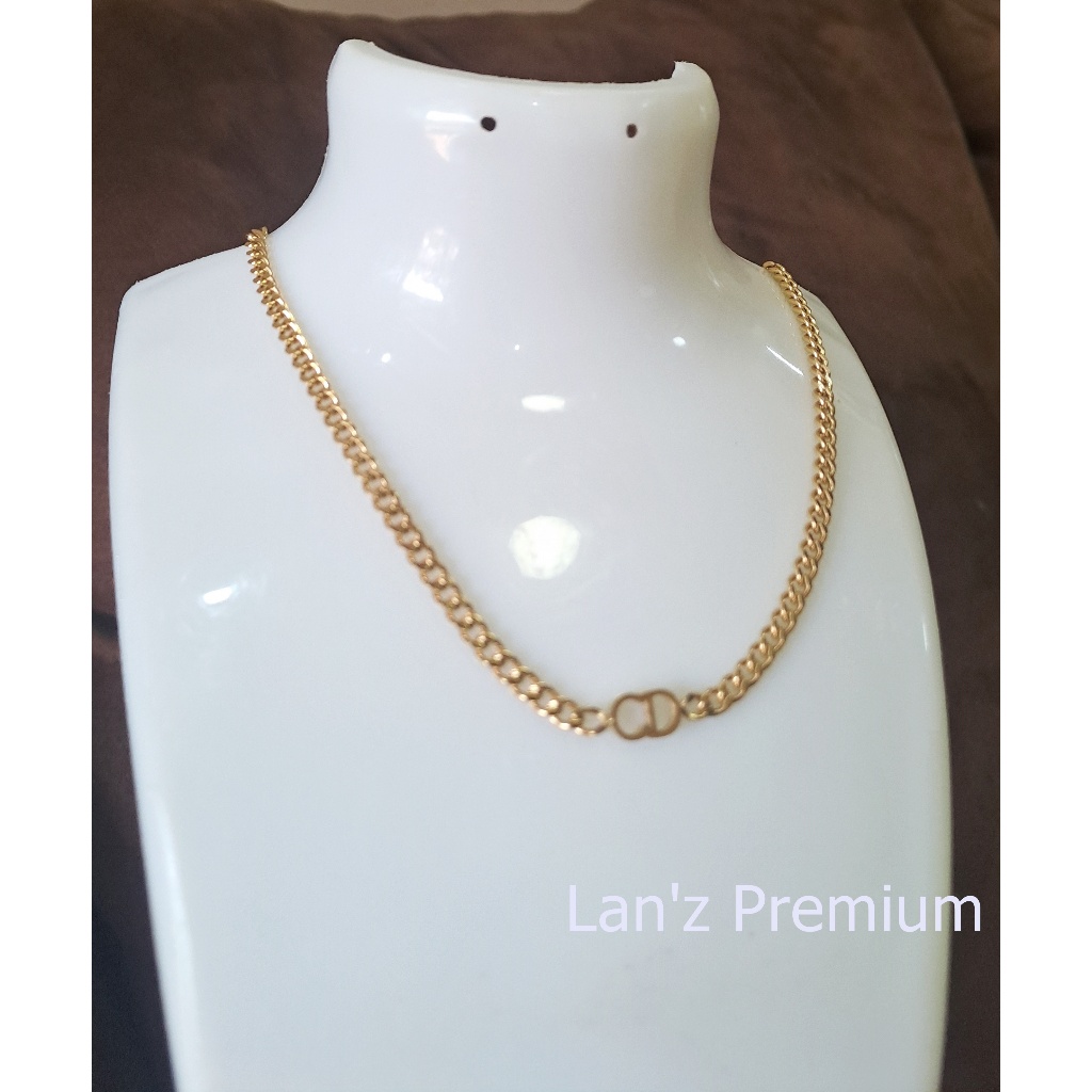 Kalung Rantai CDD Titanium Anti Karat Emas 22K
