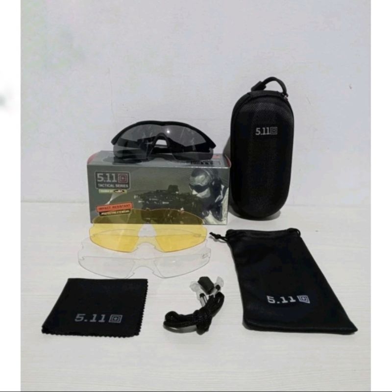 Kacamata Tactical 511 / Kacamata Tactical 3 Lensa