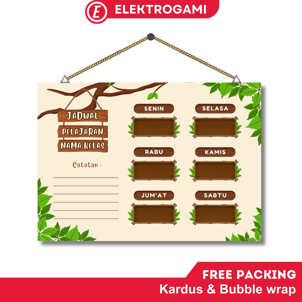 

ELEKTROGAMI Poster Jadwal Pelajaran Sekolah Siswa Aesthetic JD01 (Costum)