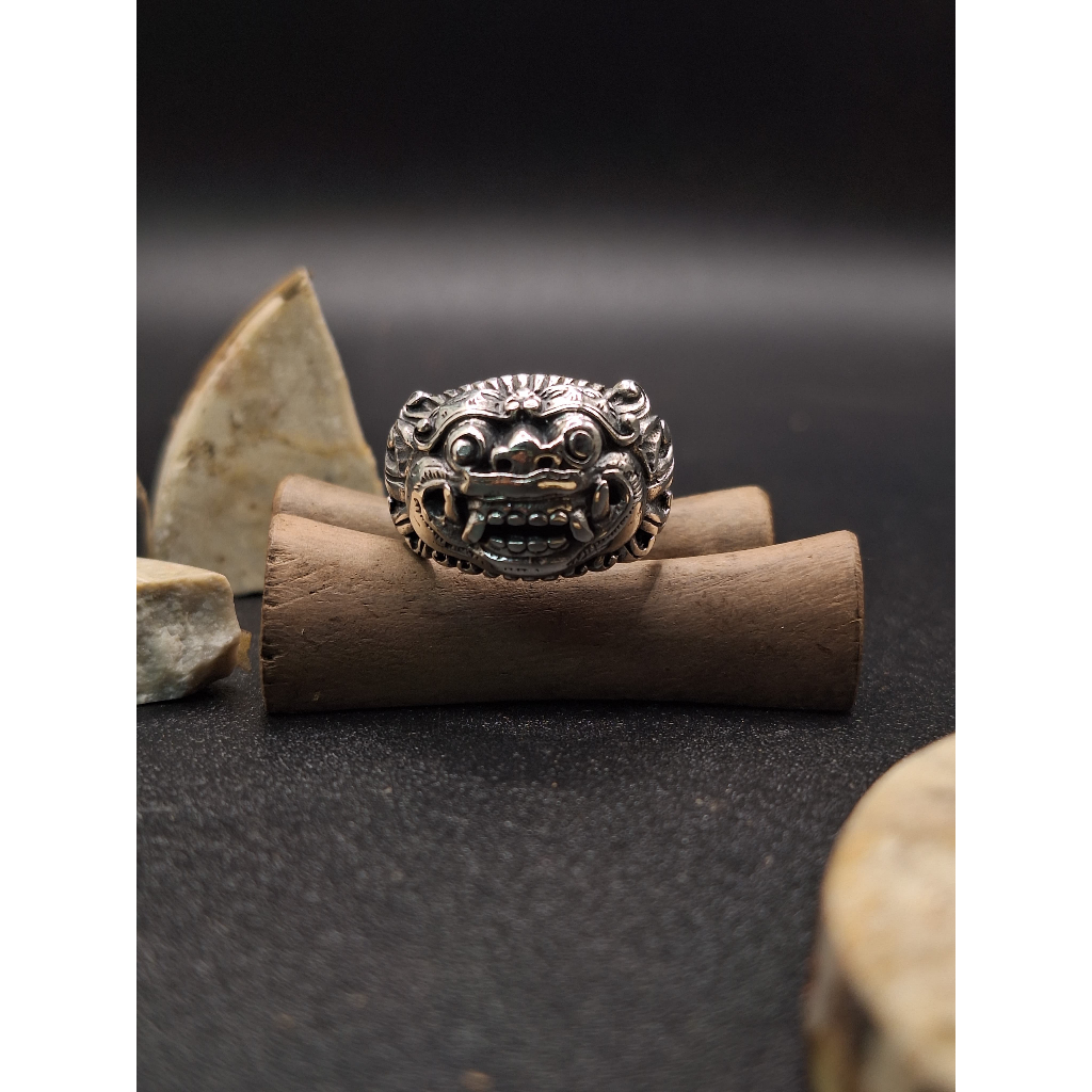 Cincin Perak Barong Bali (Model B) - Sterling Silver