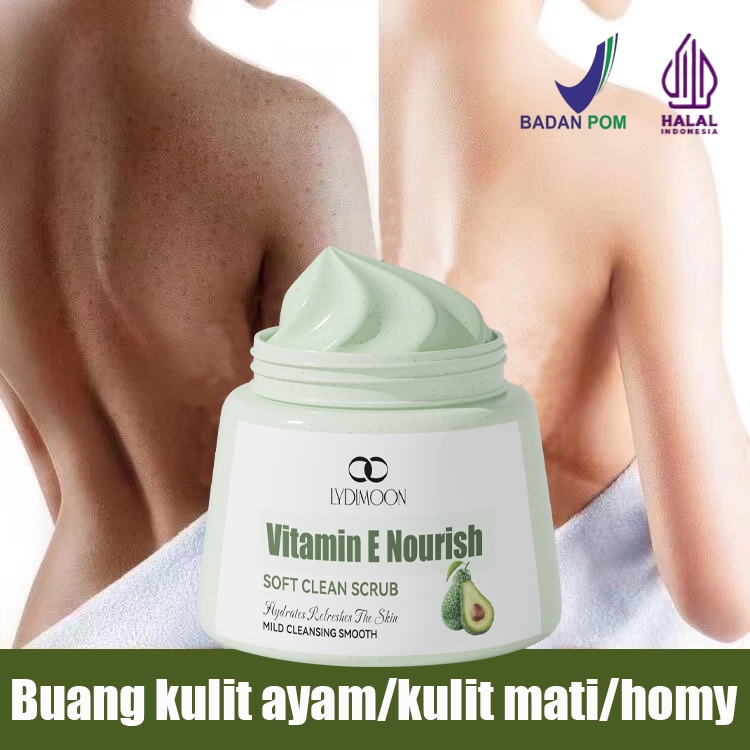 Lulur pemutih badan permanen Scrub badan body bleaching whitening 250g Body scrub Buang kulit ayam M