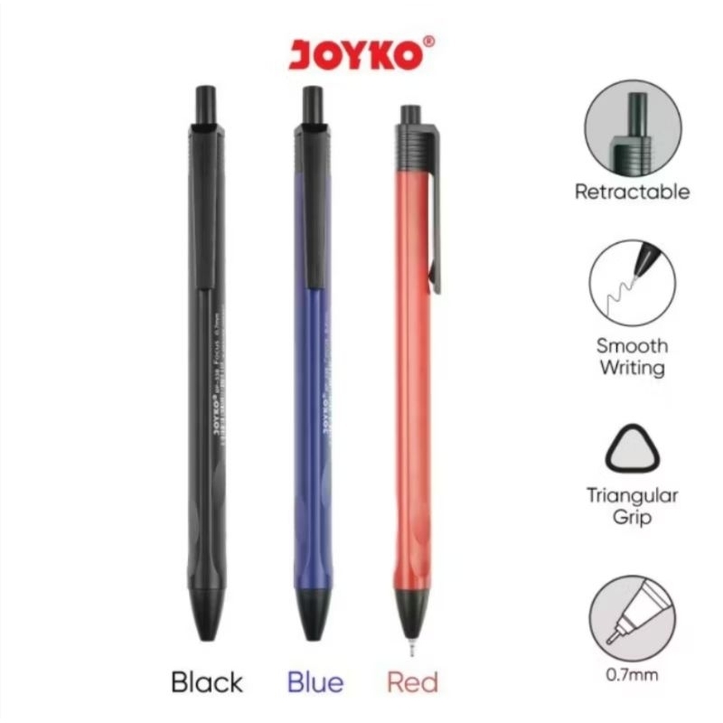 

Ball Pen Joyko BP-338 Focus 0.7 mm - Black