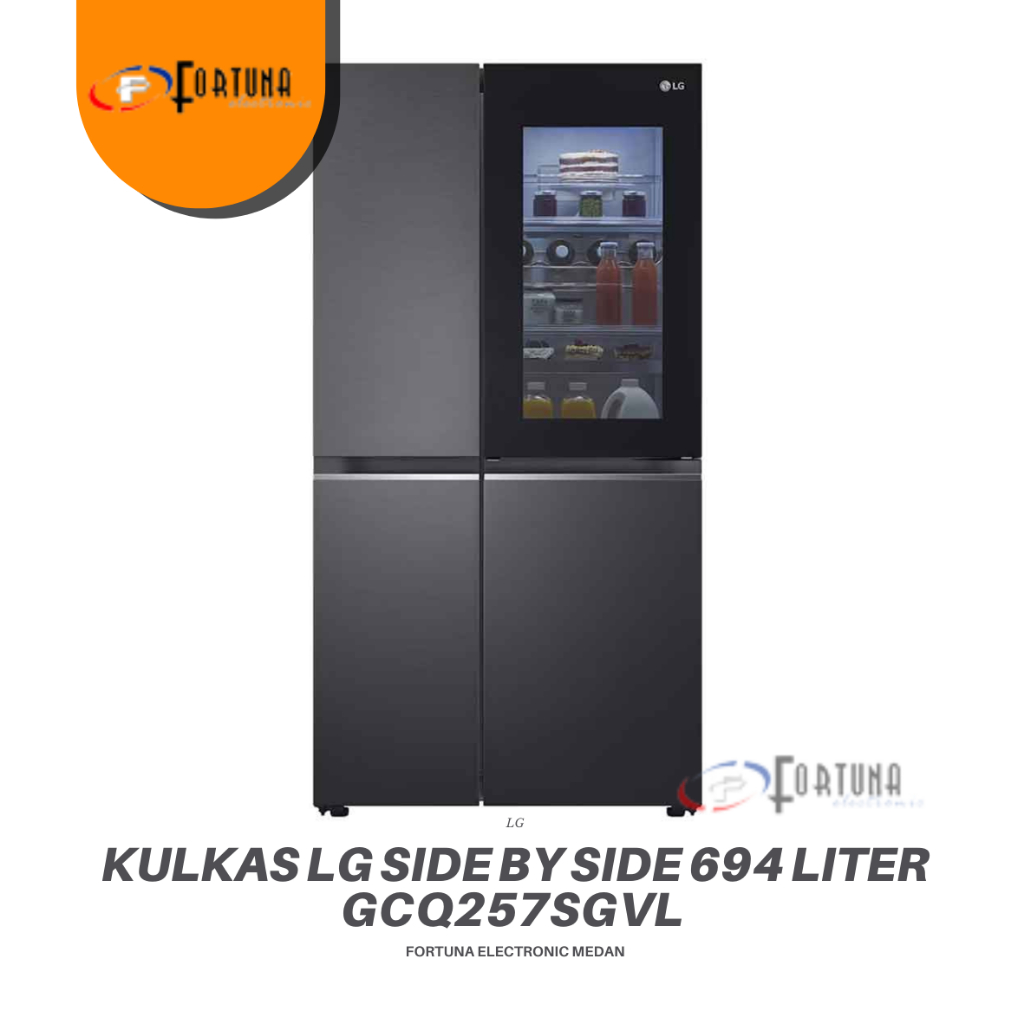 KULKAS SIDE BY SIDE INSTAVIEW LG GCQ257SGVL MEDAN