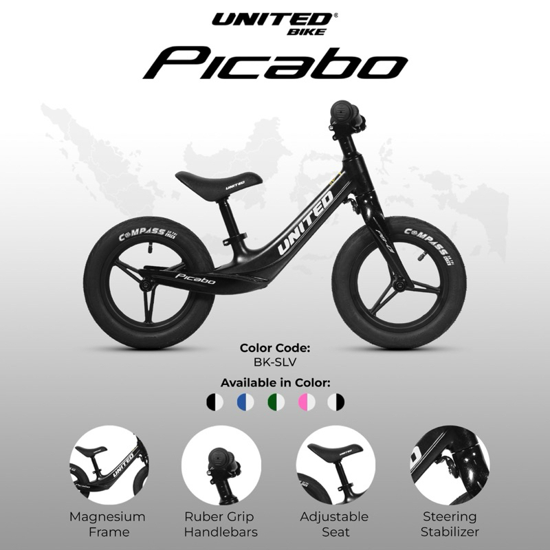 Push Bike Balance Bike Picabo by United Push Bike Exotic 3113