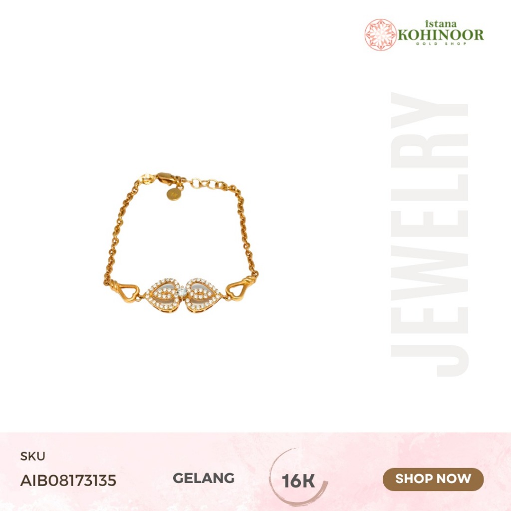 KOHINOOR GELANG EMAS GOLD 16K VARIASI EMAS