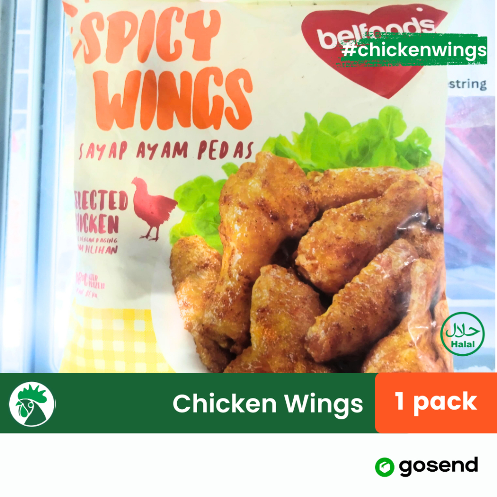 

Belfoods Spicy Chicken Wings | Sayap Ayam Bumbu 500gr