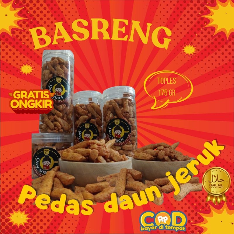 

Basreng Pedas Daun Jeruk Kemasan Toples 175gram by Cemal Cemil