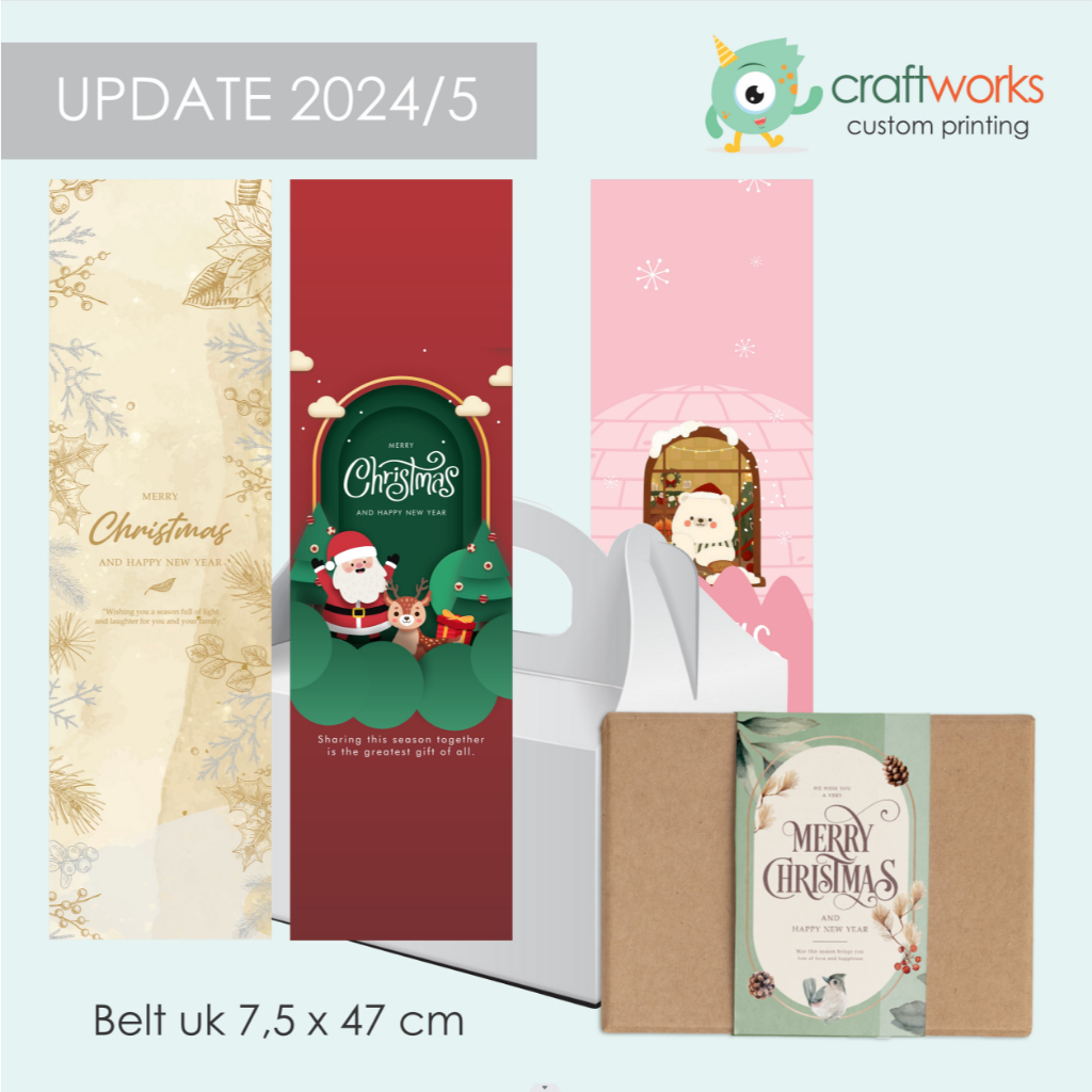 

PAPER BELT NATAL - LABEL CHRISTMAS HAMPERS / KOTAK