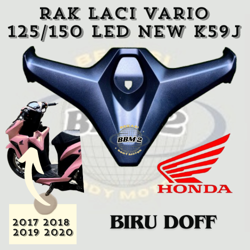 Cover Rak laci Dashboard VARIO 125 150 LED NEW K59J 2018 2019 2020 2021 BIRU DOFF ABS Original AHM