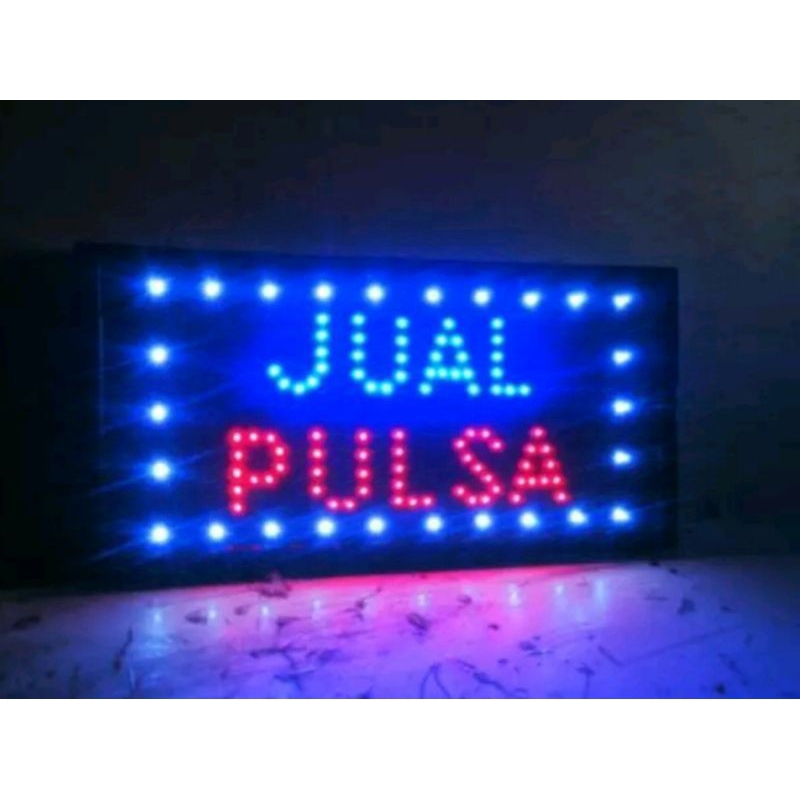 LAMPU JUAL PULSA LED WATERPROOF/ PAPAN PULSA
